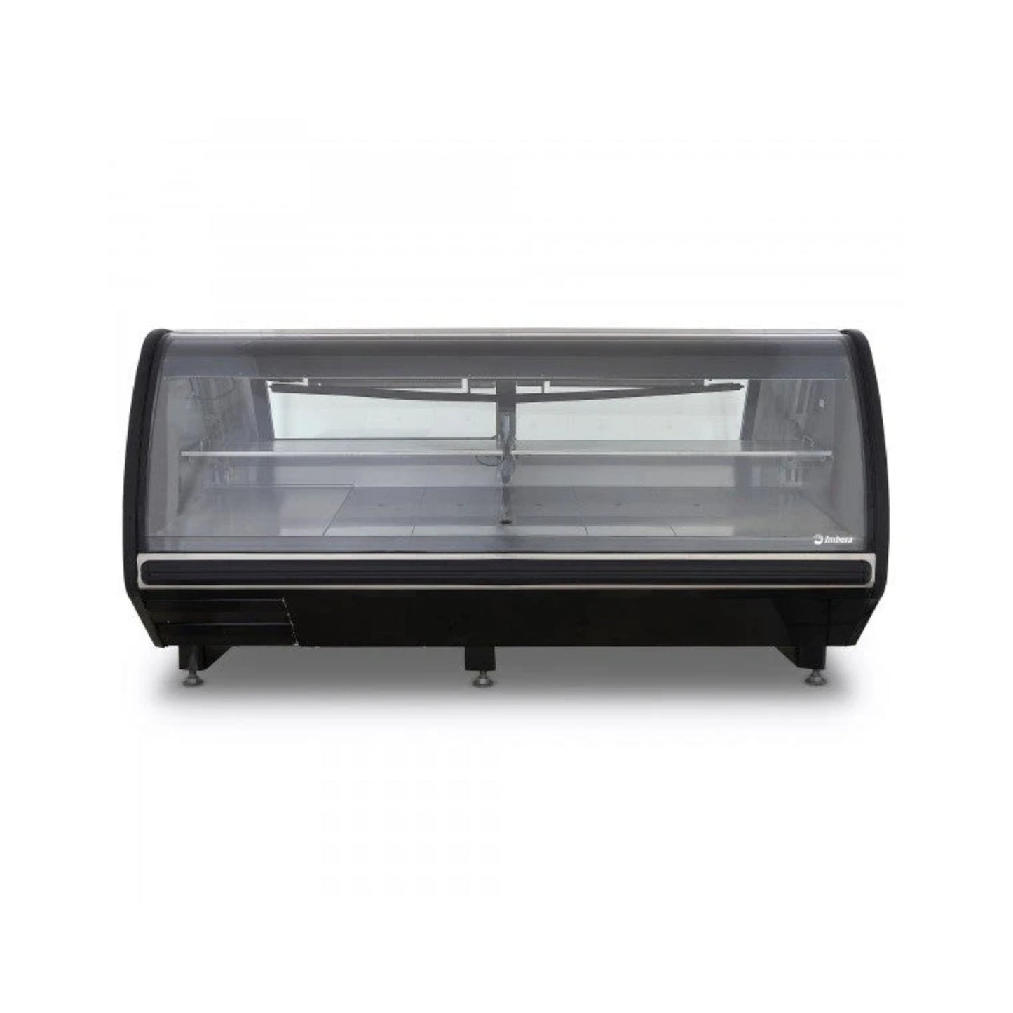 VITRINA CARNICERA NEGRO/BLANCO CON 2 PARRILLAS CON CAPACIDAD DE 1.670 M³ CRISTAL CURVO MODELO PHD-25 Blanco
