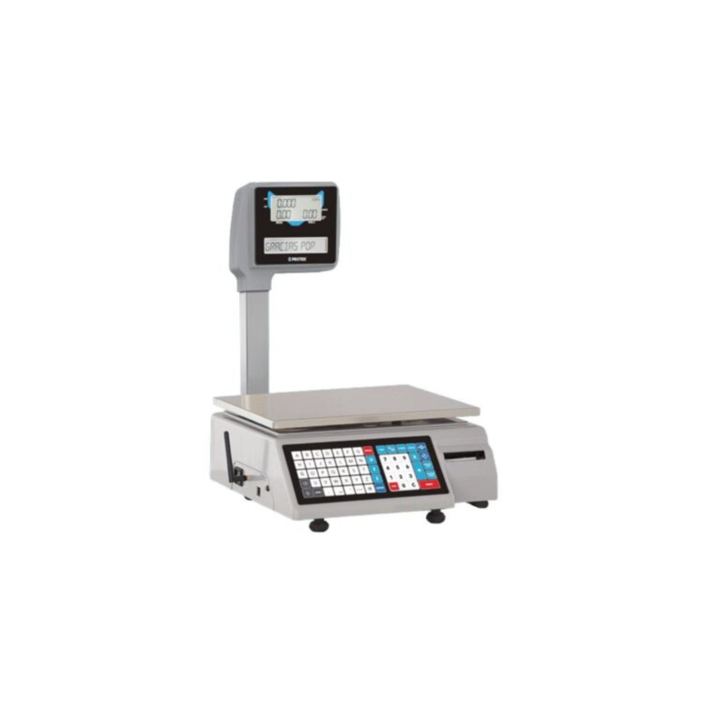 BÁSCULA BPK-40P-LABEL PESAJE PROFESIONAL HASTA 40KG CON IMPRESOR TÉRMICO, CONECTIVIDAD ETHERNET Y WIFI, DISPLAY DOBLE Y MEMORIAS PARA HASTA 350 PRODUCTOS