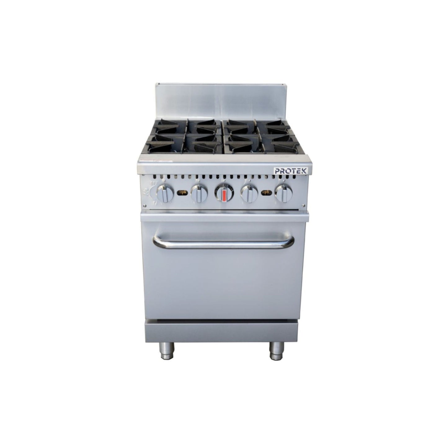 ESTUFA CON HORNO DE GRAN CAPACIDAD EN ACERO INOXIDABLE MODELO EHGP-4Q