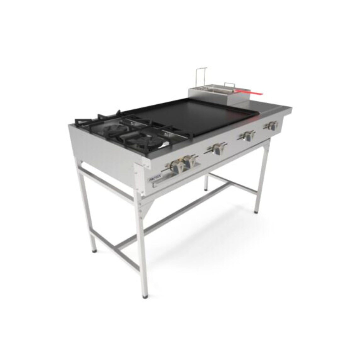 ESTUFA VERSÁTIL EN ACERO INOXIDABLE PROTEK CON PARRILLAS DE HIERRO VACIADO MODELO EPS-1200GS