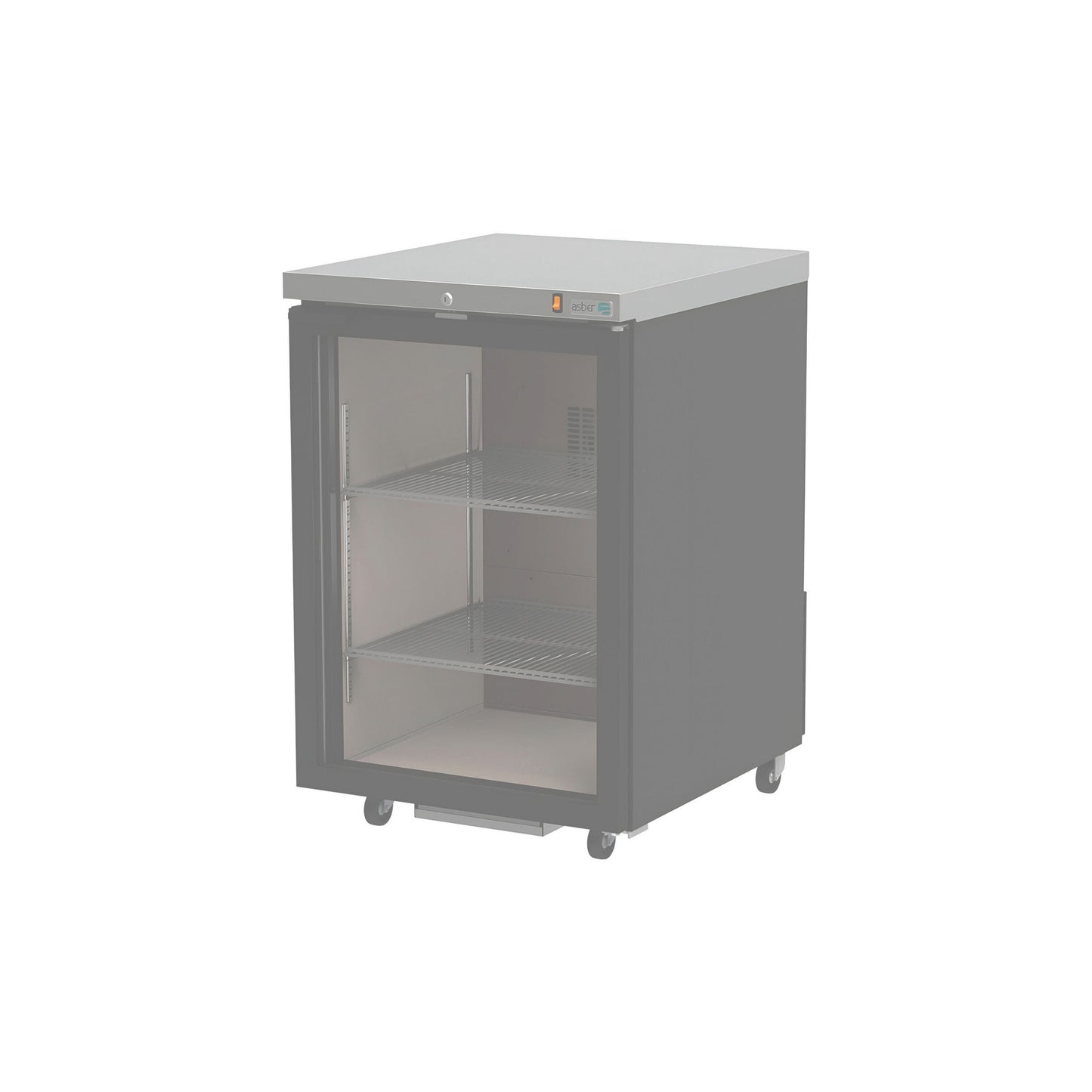REFRIGERADOR CONTRABARRA 1 PUERTA DE CRISTAL MODELO ABBC-23G HC