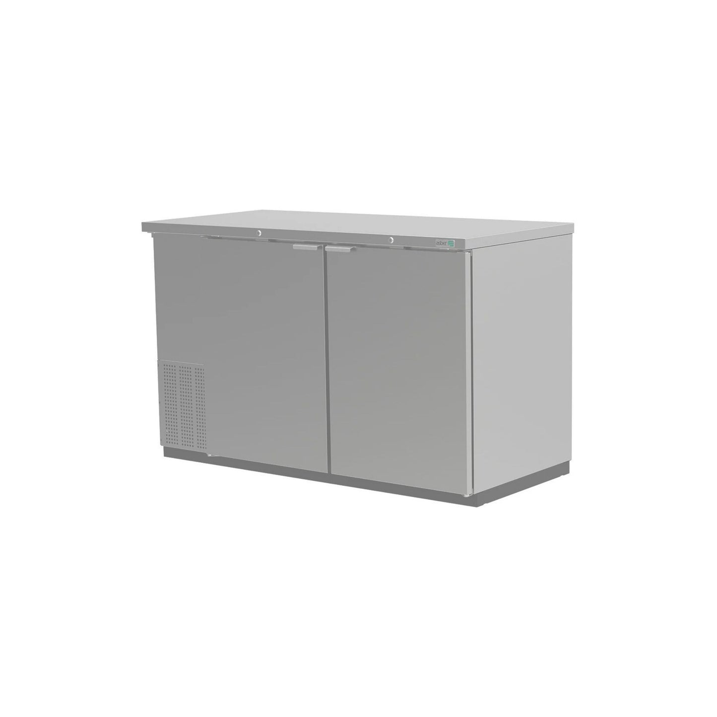 REFRIGERADOR CONTRABARRA 2 PUERTAS SÓLIDAS, 4 PARRILLAS, 640 BOTELLAS (12 OZ.) MODELO ABBC-58-S HC