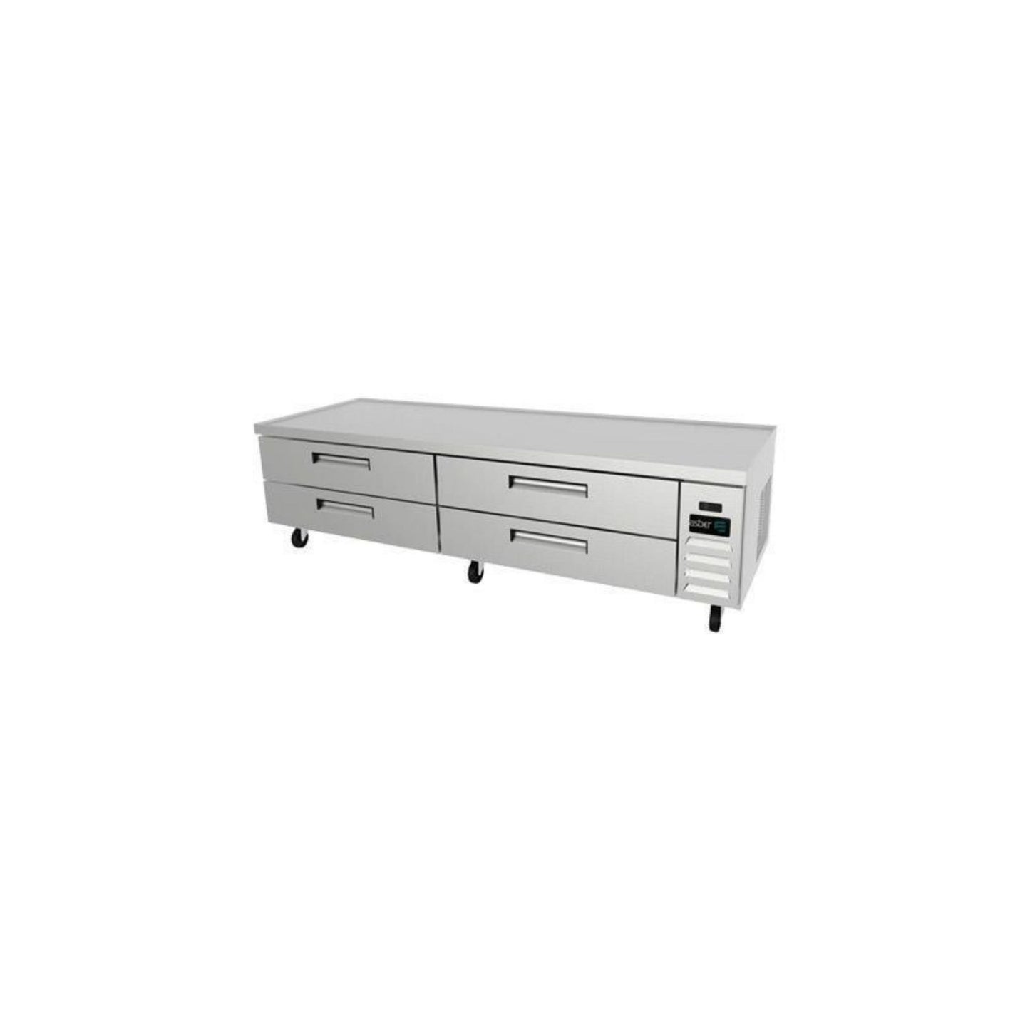 REFRIGERADOR HORIZONTAL 84 PIES³, PUERTA SÓLIDA, ACERO INOXIDABLE MODELO ACBR-84 HC