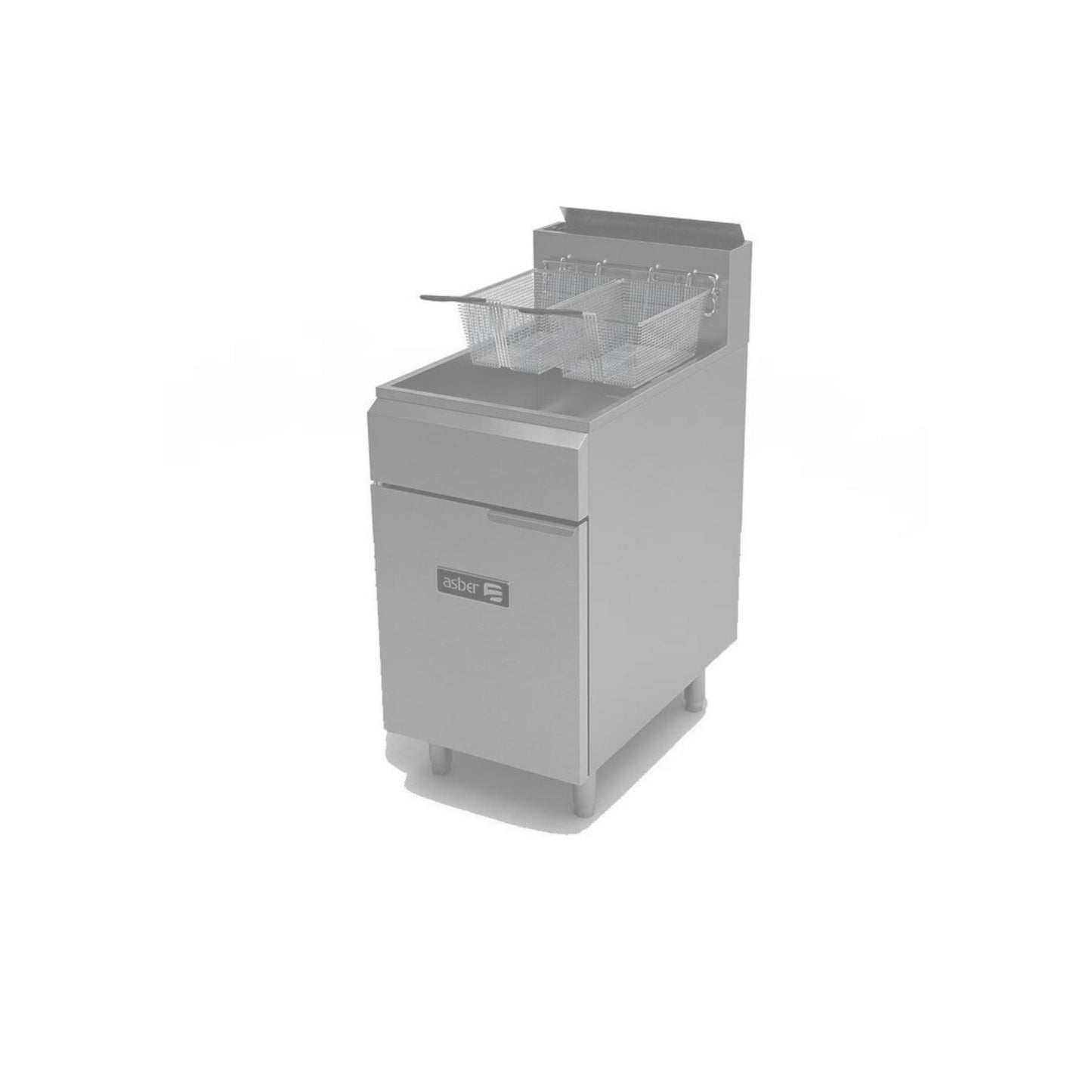 FREIDORA 75 LB, 4 QUEMADORES, 140 000 BTU TOTAL GAS NATURAL MODELO AEF-75-S