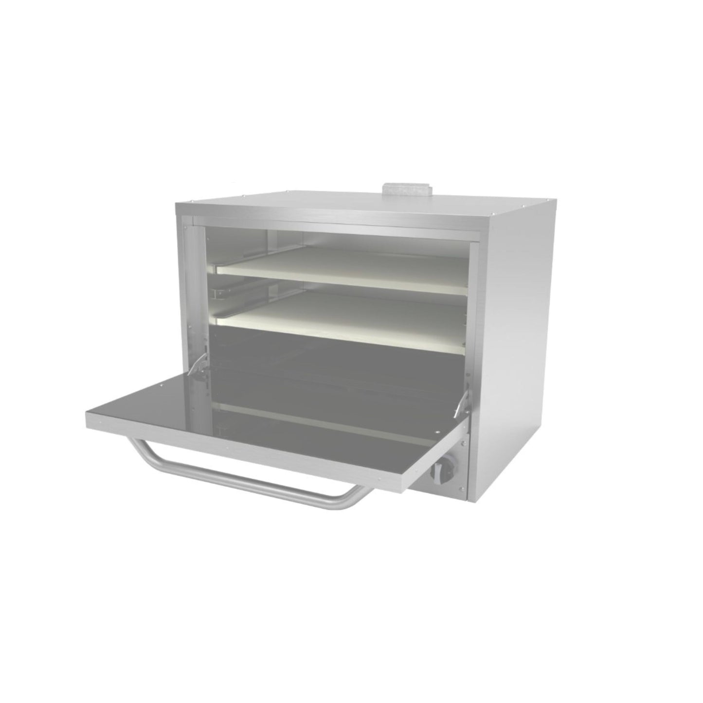 HORNO PIZZERO 2 PIEDRAS CERÁMICAS – 30,000 BTU GAS NATURAL MODELO AEPO-36-S