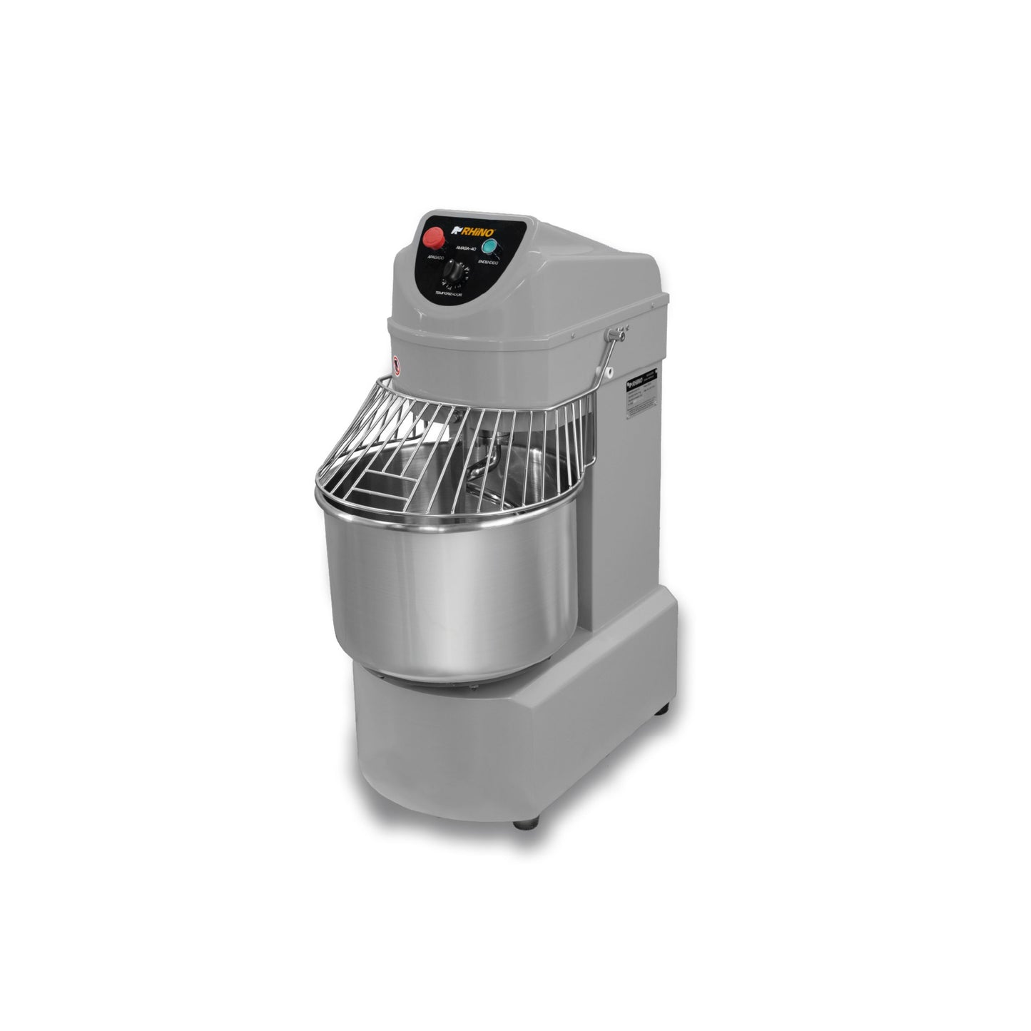 AMASADORA DOBLE ACCIÓN 40L, 3,000W, TEMPORIZADOR, TAZÓN ACERO INOXIDABLE MODELO AMASA-40