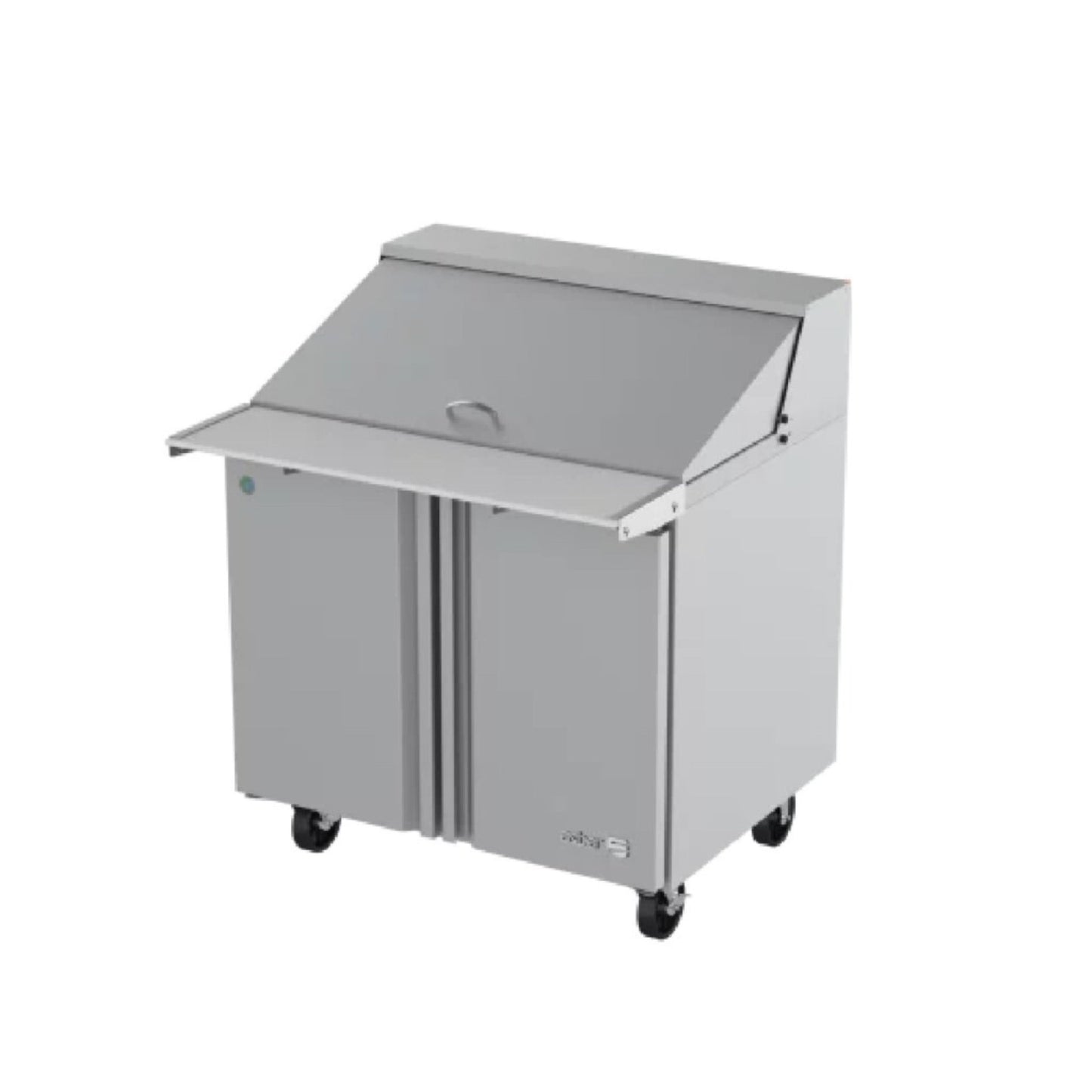 MESA REFRIGERADA 2 PUERTAS, 2 PARRILLAS, 9.2 FT³, 15 INSERTOS MODELO APTM-36-15 HC