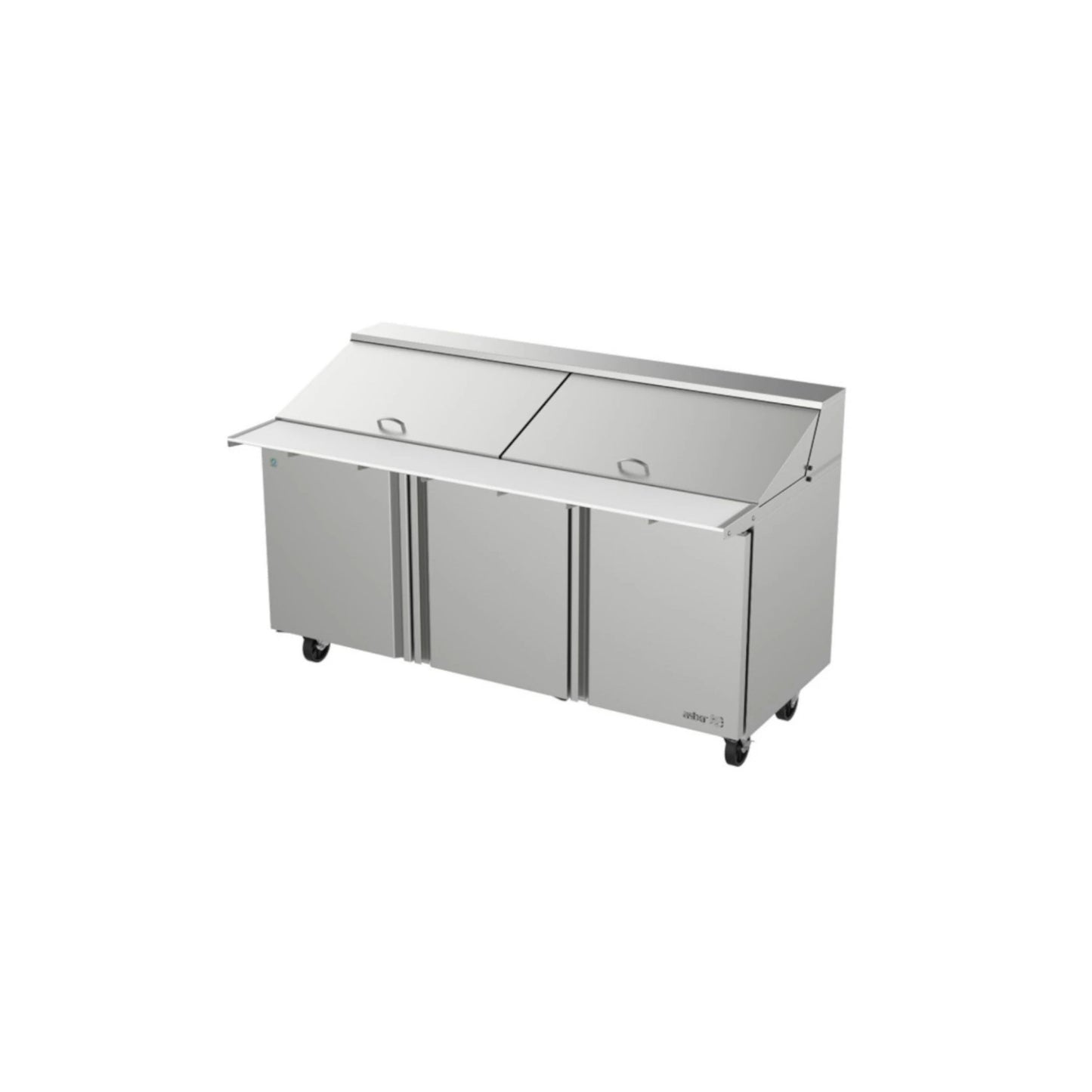 MESA REFRIGERADA 3 PUERTAS, 3 PARRILLAS, 25.4 FT³, 30 INSERTOS MODELO APTM-72-30 P HC