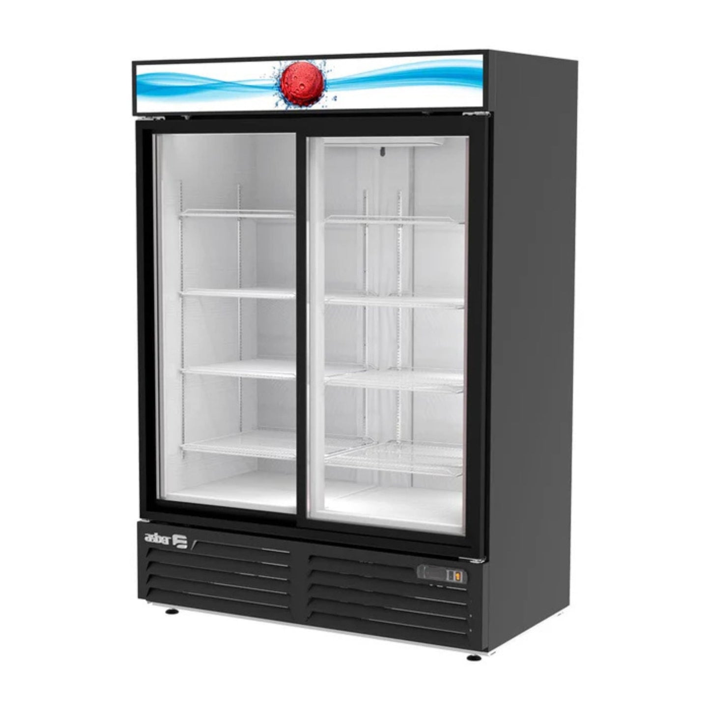 REFRIGERADOR VERTICAL 2 PUERTAS SÓLIDAS, 8 PARRILLAS, 49 FT³ MODELO ARMD-47-SD HC