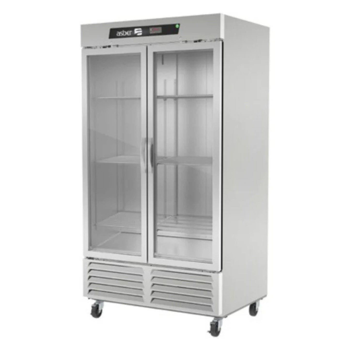 REFRIGERADOR VERTICAL 2 PUERTAS, 37 PIES³, ACERO INOXIDABLE MODELO ARR-37 HC