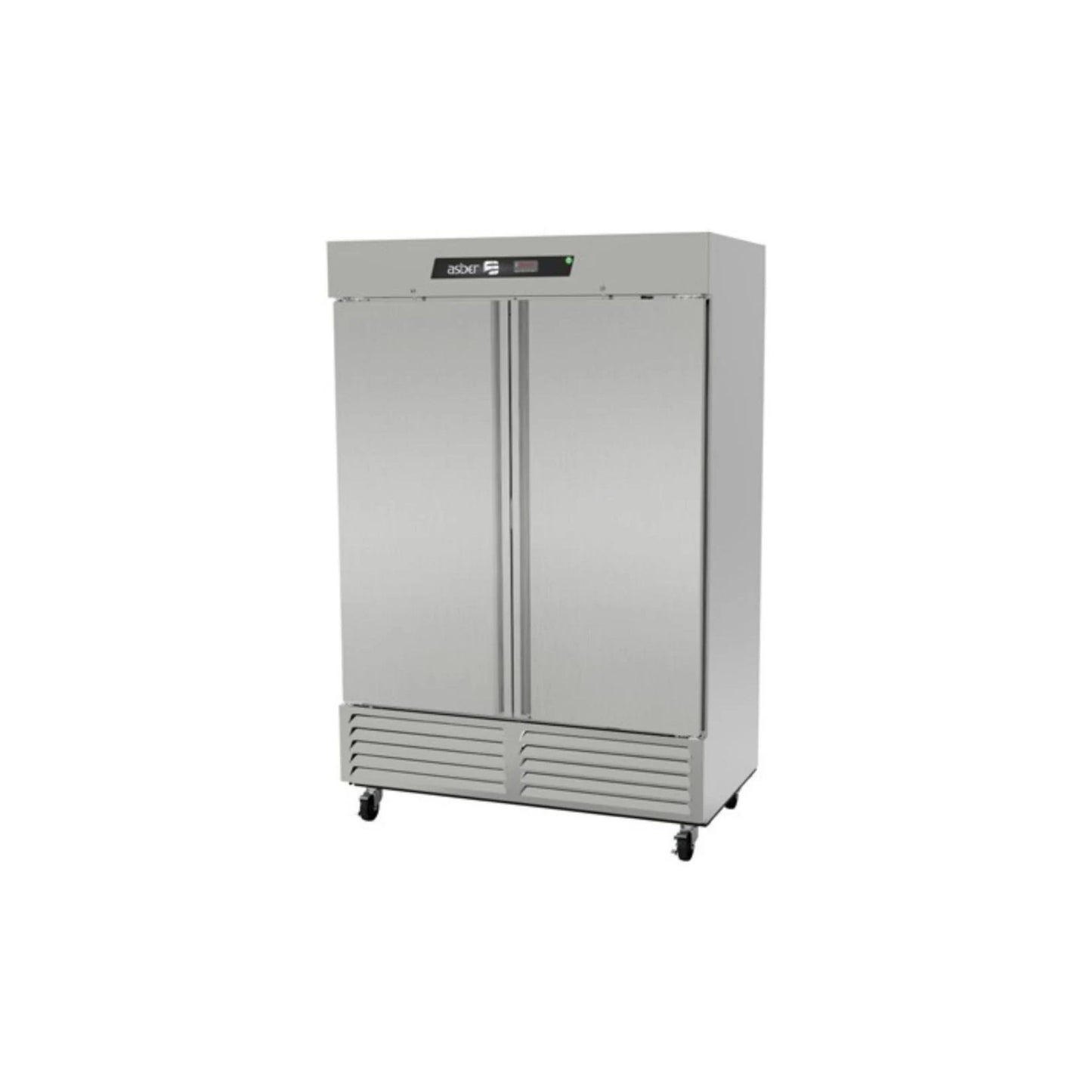 REFRIGERADOR VERTICAL 2 PUERTAS, 49 PIES³, ACERO INOXIDABLE MODELO ARR-49-H HC