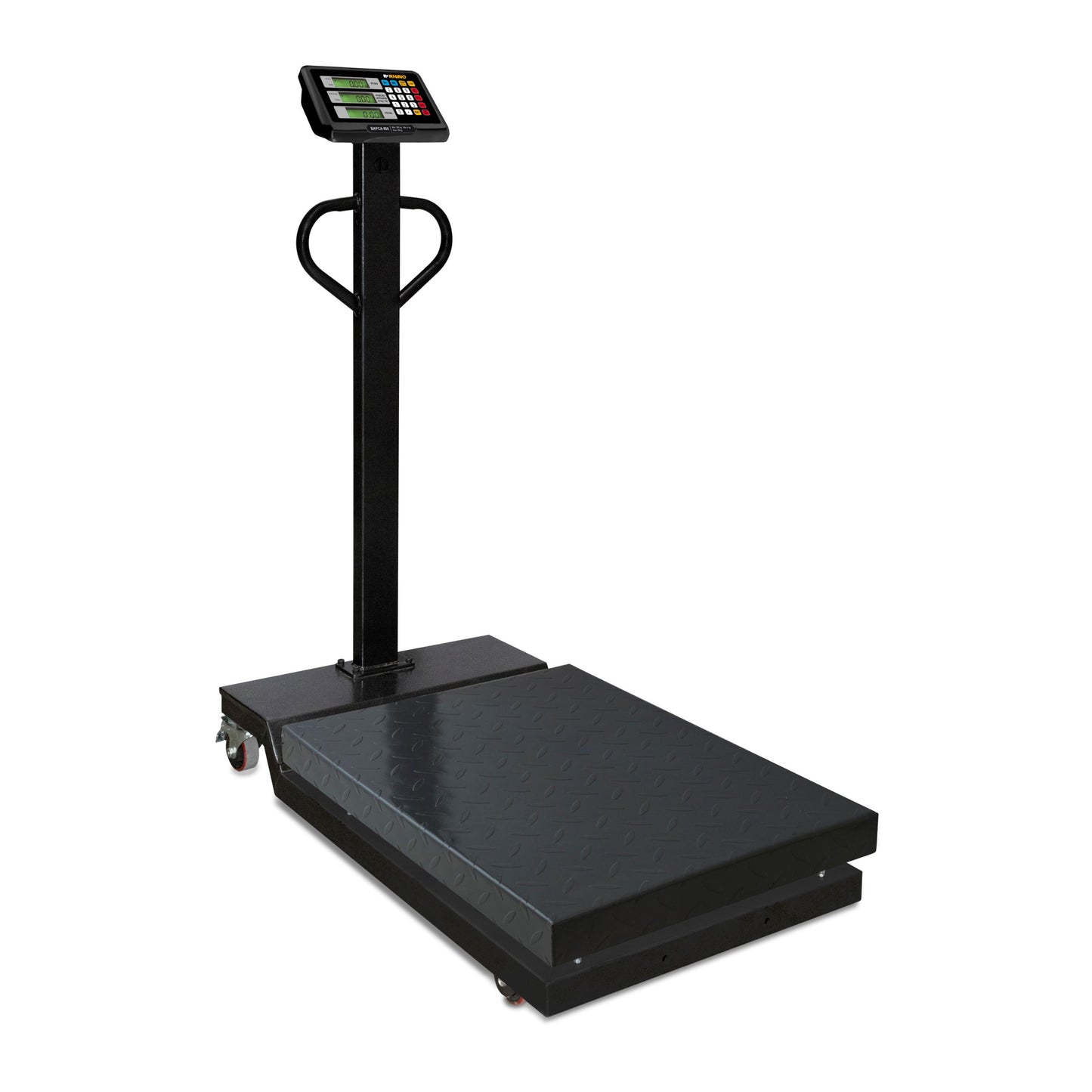 BÁSCULA DE PLATAFORMA 80KG / 10G, INDICADOR CON PANTALLAS ILUMINADAS, PLATAFORMA ACERO AL CARBONO 31 X 35CM MODELO BAPCA-80