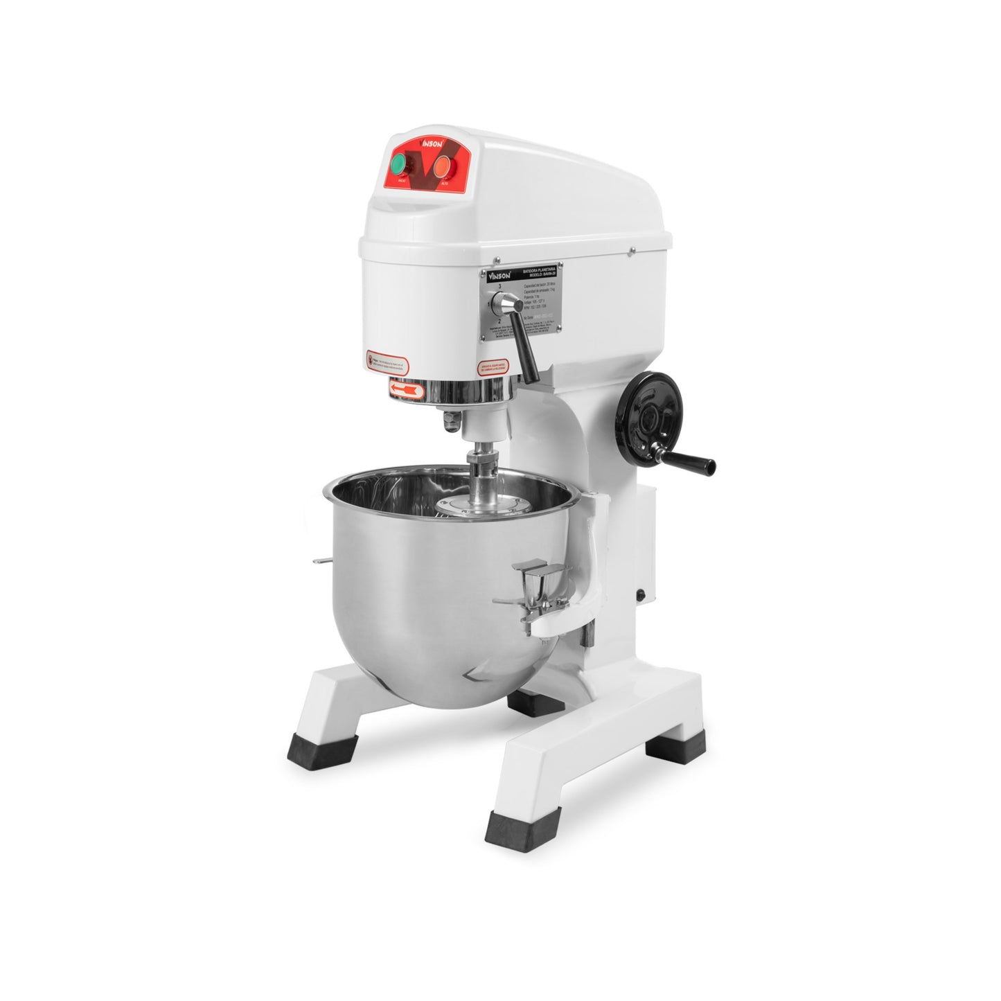 BATIDORA PLANETARIA 19.3 L, 750 W, 3 VELOCIDADES, ACCESORIOS INCLUIDOS MODELO BAVIN-20