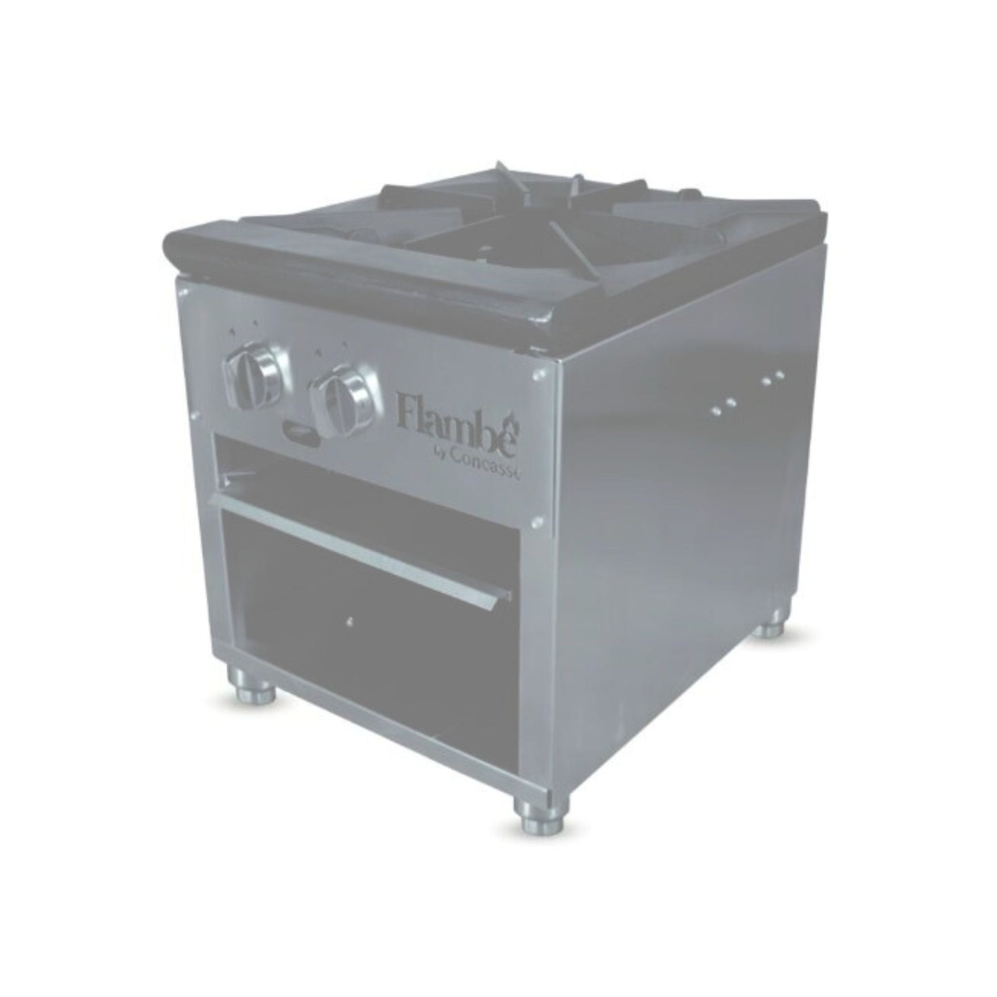 ESTUFON (FOGON) MARCA FLAMBE AI 2 QUEMADORES 18" 45,000 BTU POR QUEMADOR