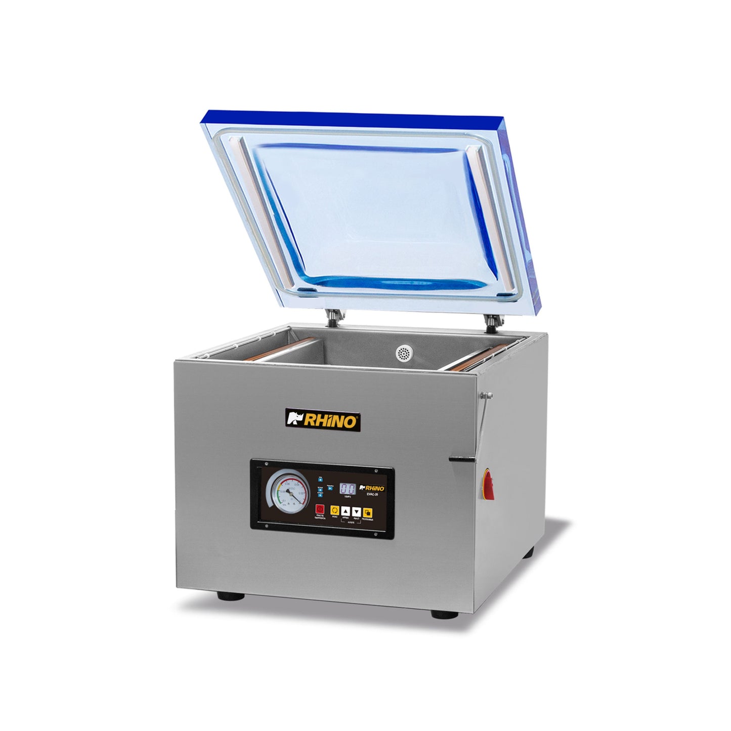 EMPACADORA AL VACÍO 5 CICLOS, BARRA 41CM, BOMBA 20M³/H, ACERO INOXIDABLE MODELO EVAC-20