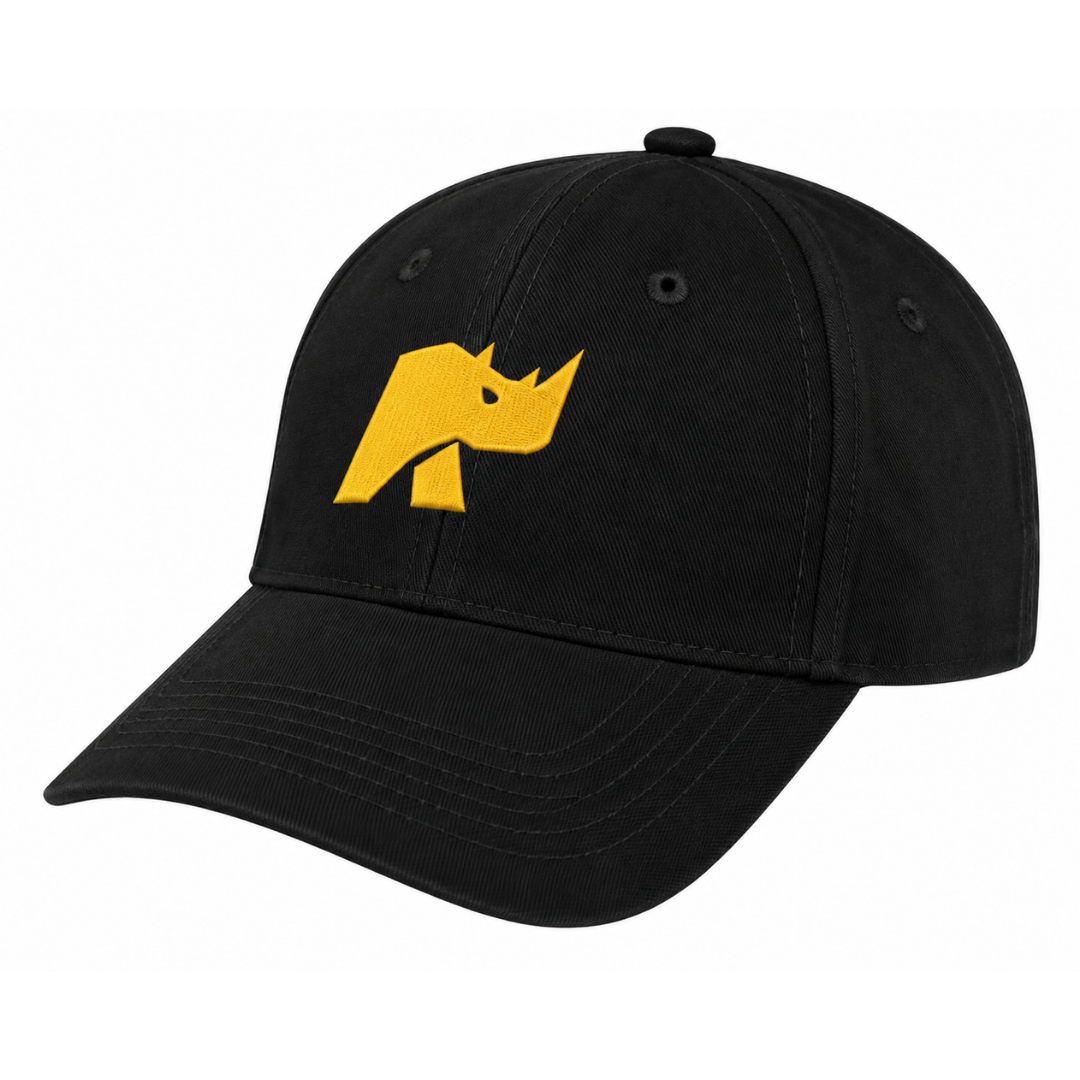 GORRA NEGRA CON LOGOTIPO RHINO MODELO GORRA-10