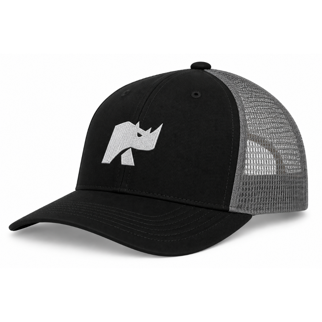 GORRA TRUCKER CON DISEÑO RHINO. MODELO GORRA-10T