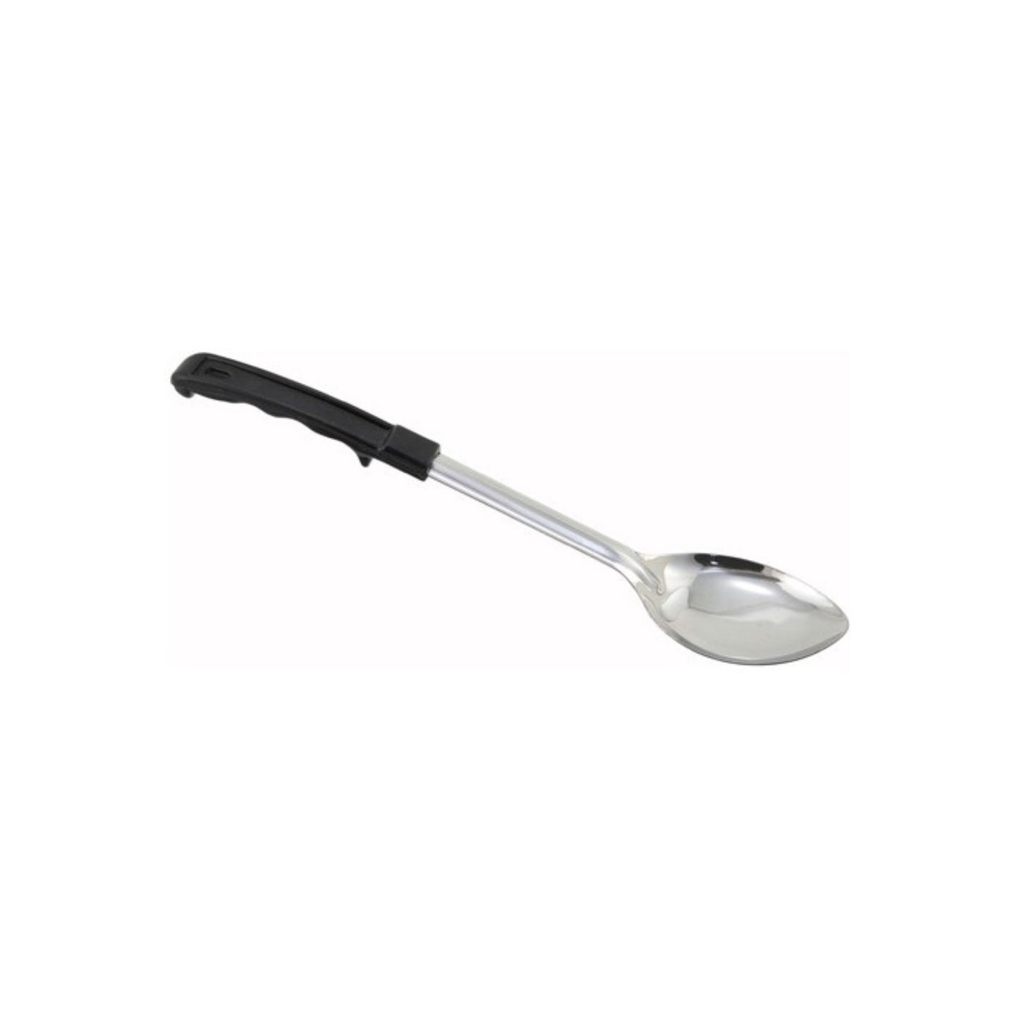 CUCHARA PARA COCINAR ACERO INOX MANGO PLÁSTICO 13" LISA