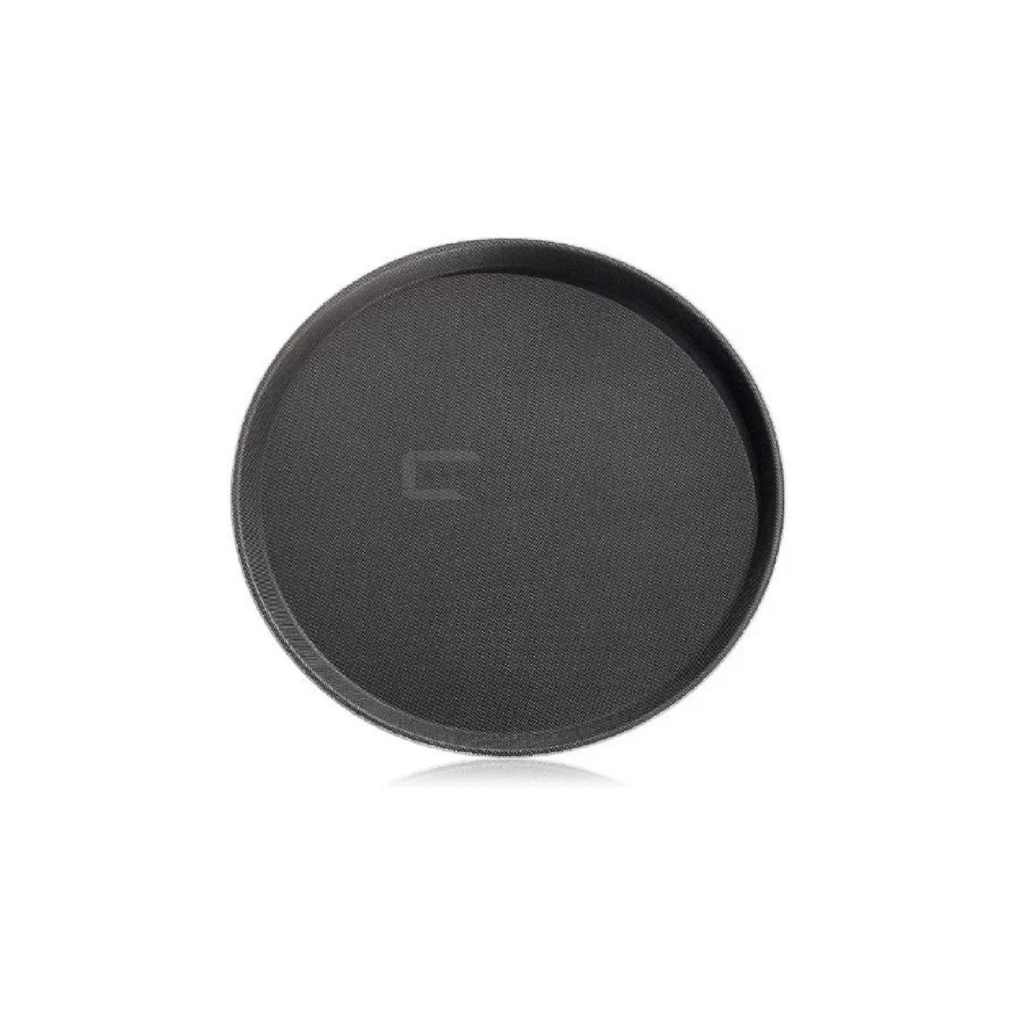 CHAROLA REDONDA ANTIDERRAPANTE 16" NEGRA