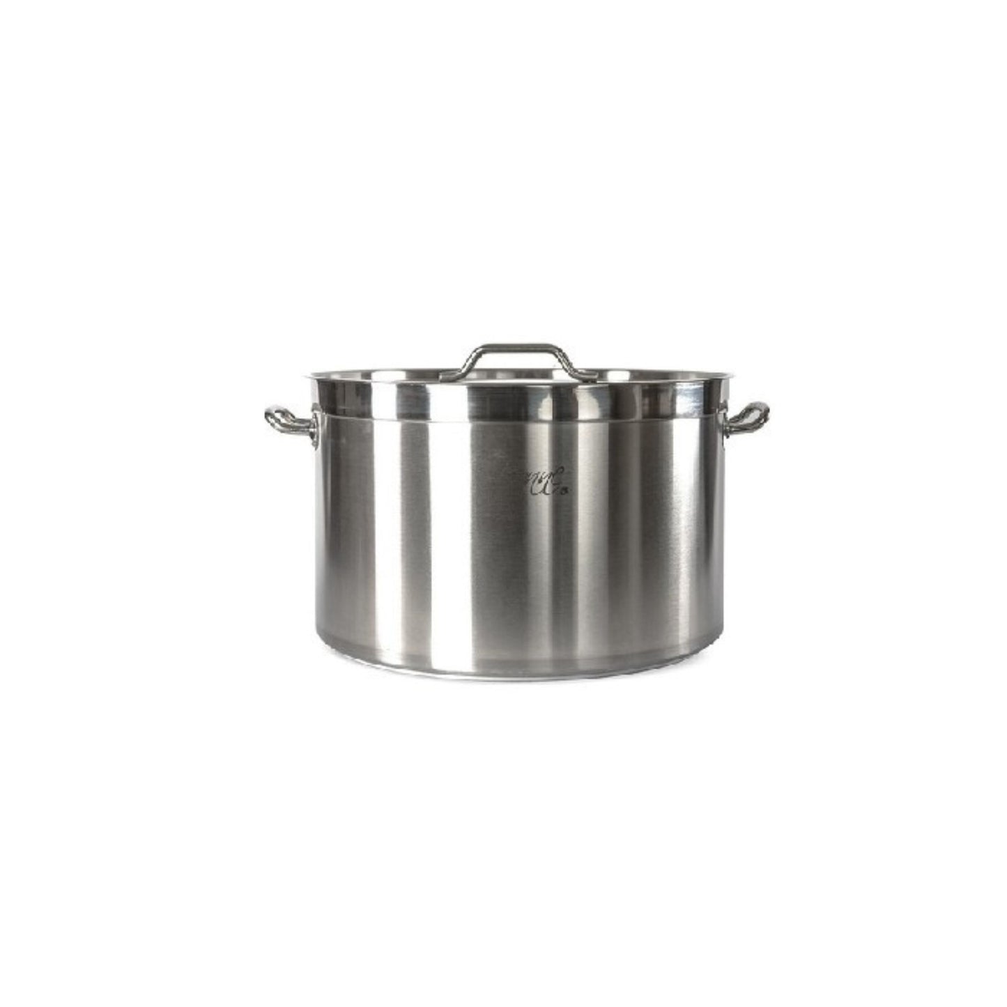 MEDIA OLLA ACERO INOXIDABLE 40 LTS CON TAPA (27 CM X 46 CM)