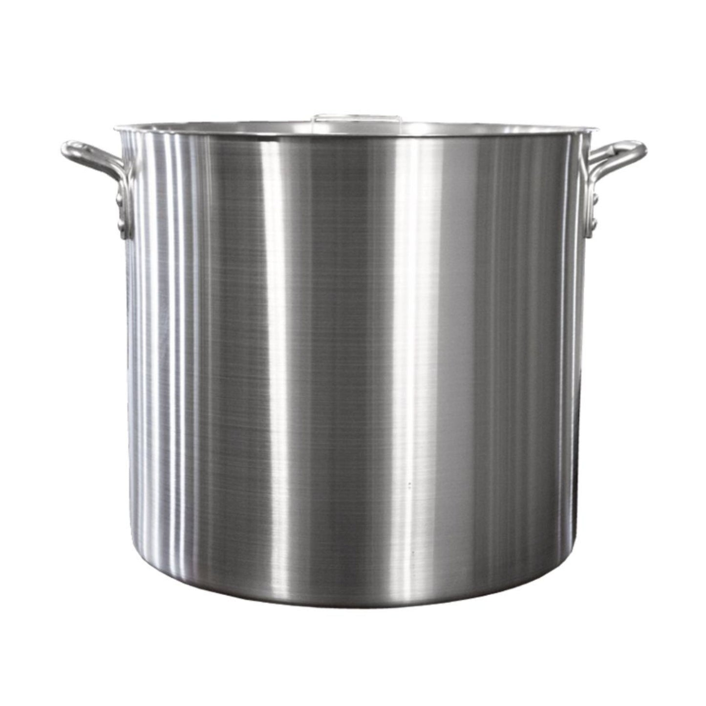 OLLA ALUMINIO TRIPLE FUERTE 120 LTS CON TAPA (55 CM X 50 CM)