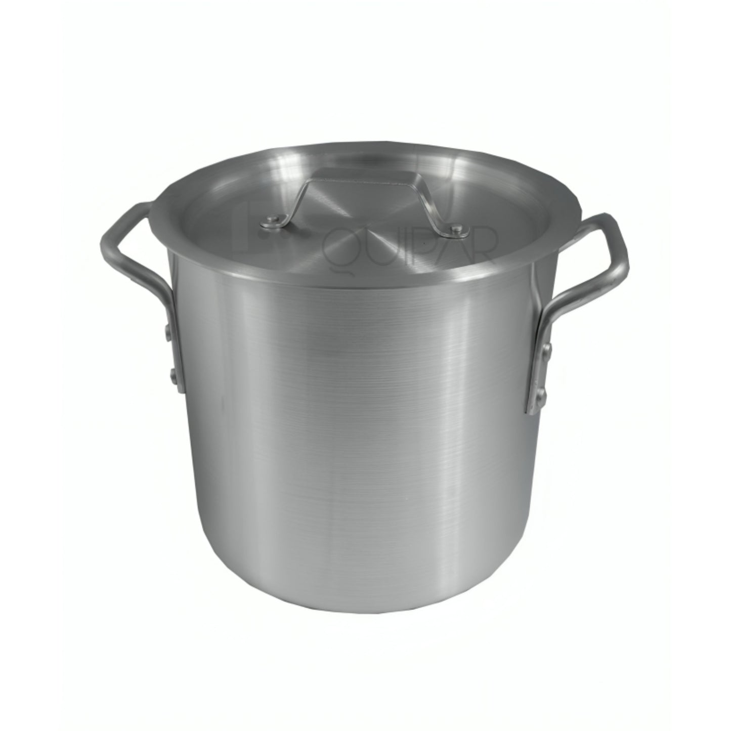 OLLA ALUMINIO TRIPLE FUERTE 12 LTS CON TAPA (25 CM X 24 CM)