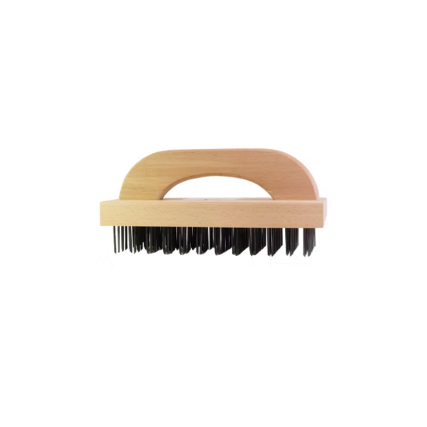 CEPILLO LIMPIEZA DE ACERO MANGO MADERA 9.25"X3.73"X5.5"