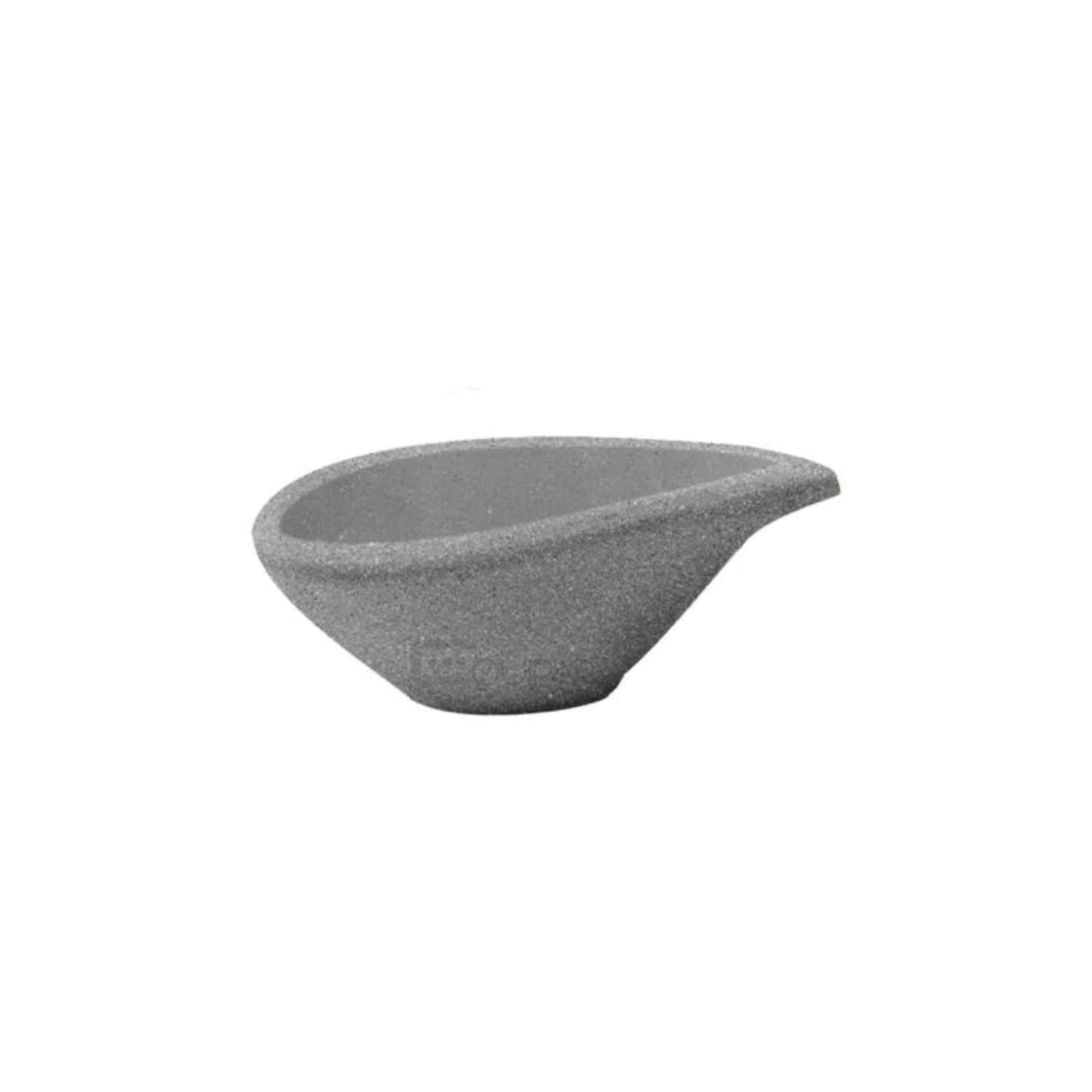 PLATITO PARA TAPAS CON ASA 9 CM DE MELAMINA GRAY GRANITE