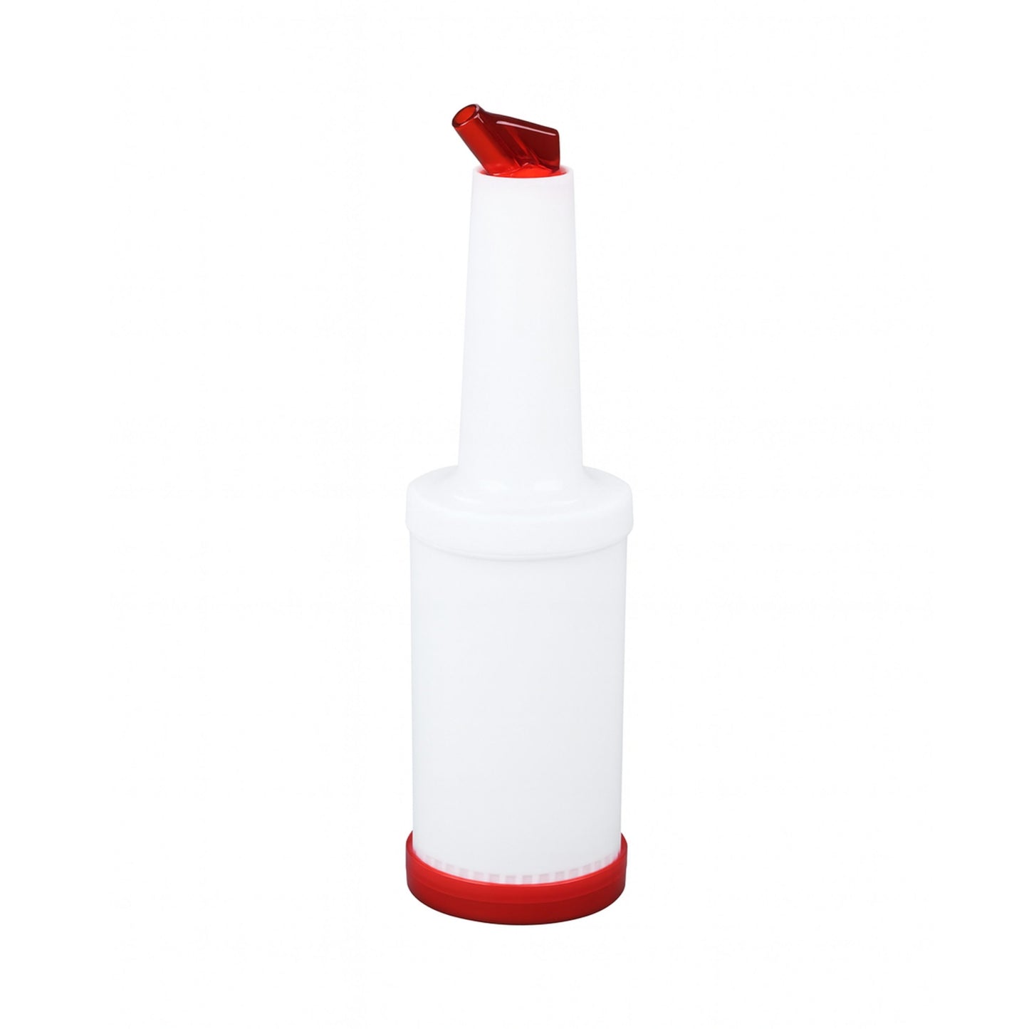 BOTE PARA MEZCLA 1 LITRO TAPA COLOR ROJO