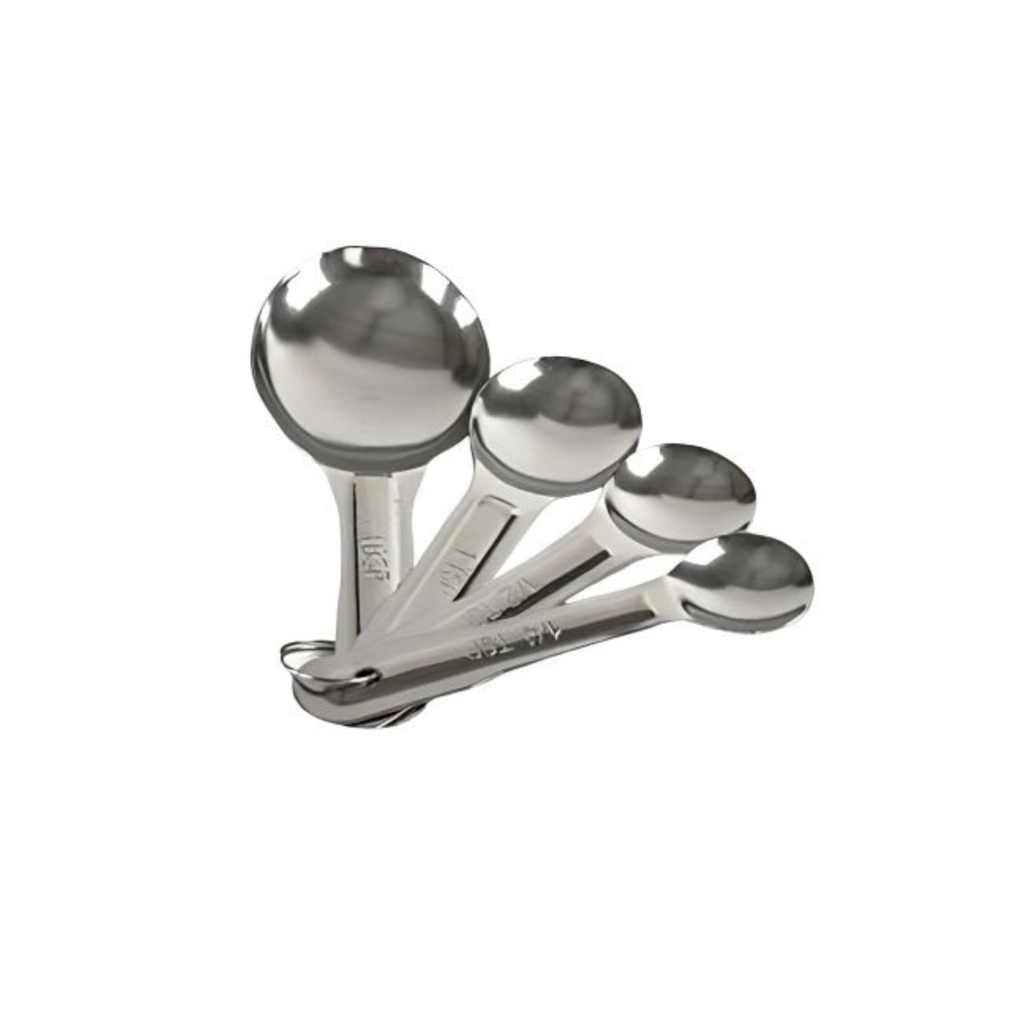 CUCHARAS MEDIDORAS 4 PZAS LIGERAS ACERO INOX