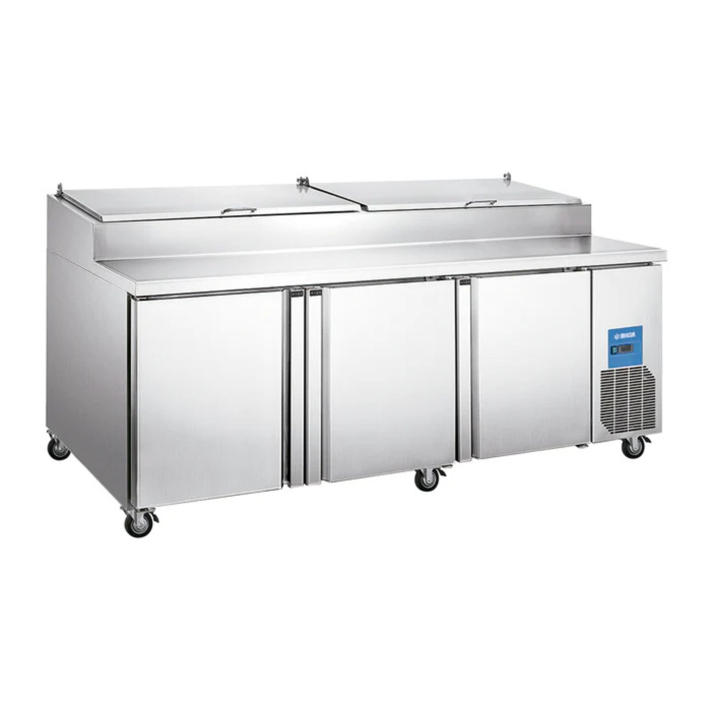 MESA PARA PREPARACIÓN DE PIZZAS DE 3 PUERTAS DE 770 L