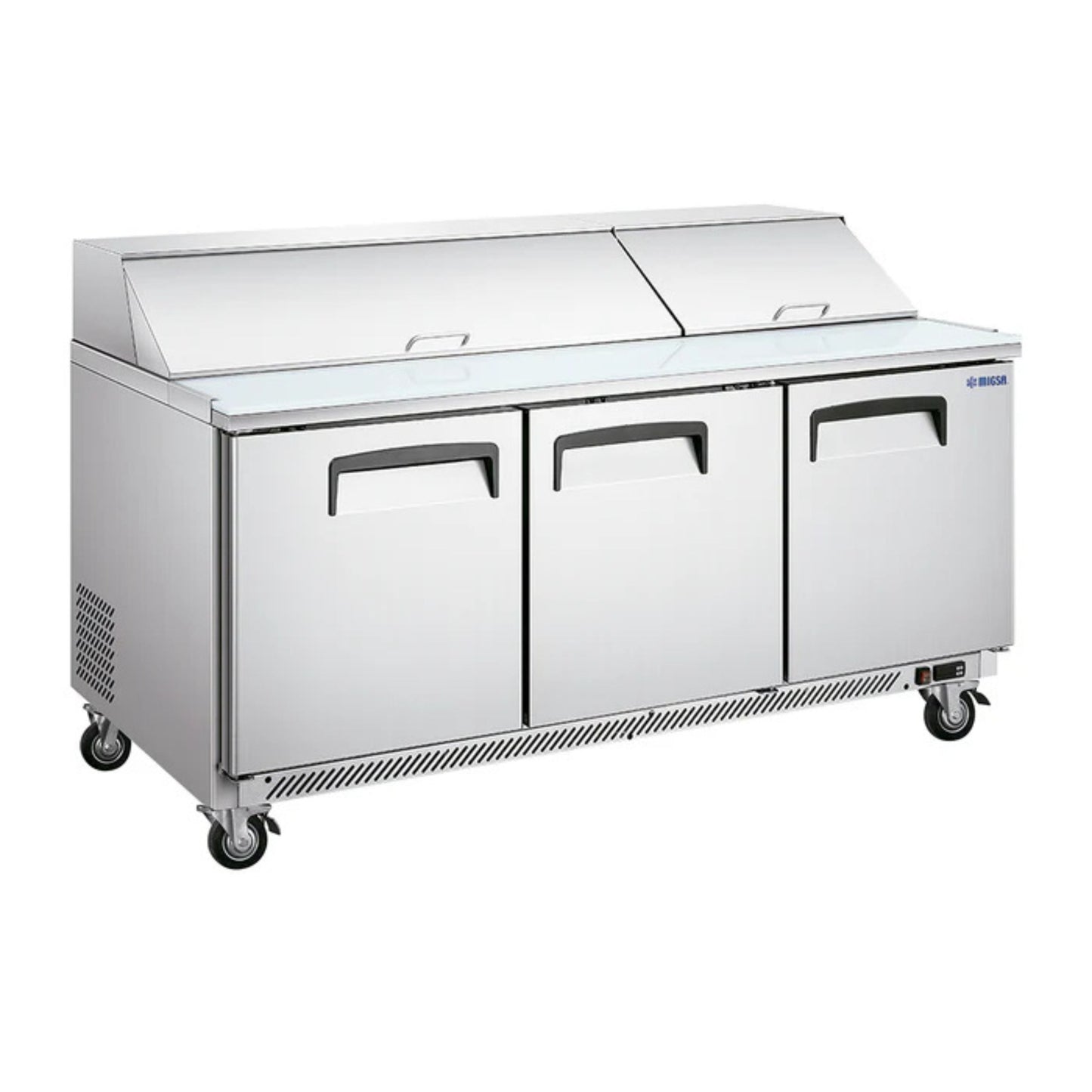 MESA FRÍA PARA ENSALADAS DE 3 PUERTAS TIPO AMERICANO DE 510 L