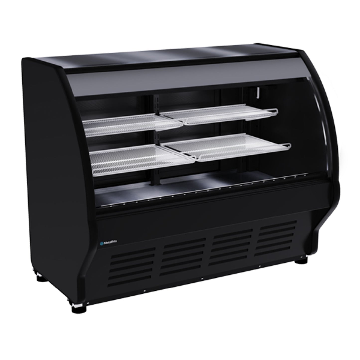 VITRINA REFRIGERADA CON CAPACIDAD DE 667 L CON DOBLE CRISTAL CURVO FRONTAL, 4 PARRILLAS MODELO VCM150 MODELO VCM150