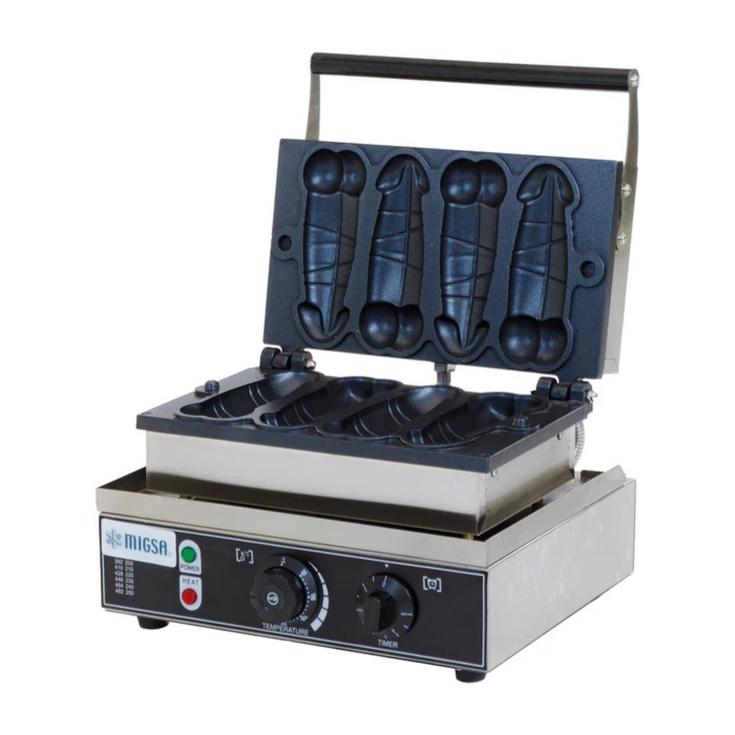 WAFFLERA CON FORMA DE PENE