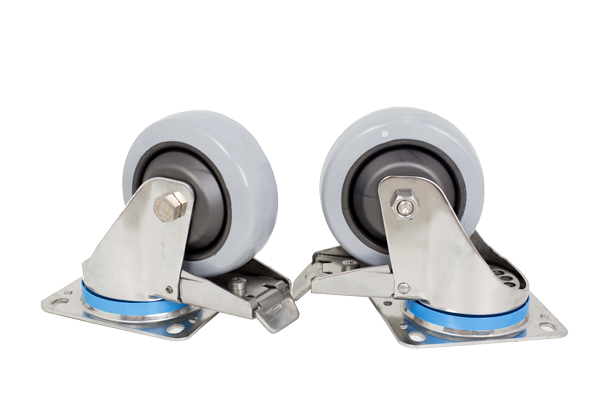 CONJUNTO DE RUEDAS INOXIDABLES (4 GIRATORIAS) MODELO WINOXG