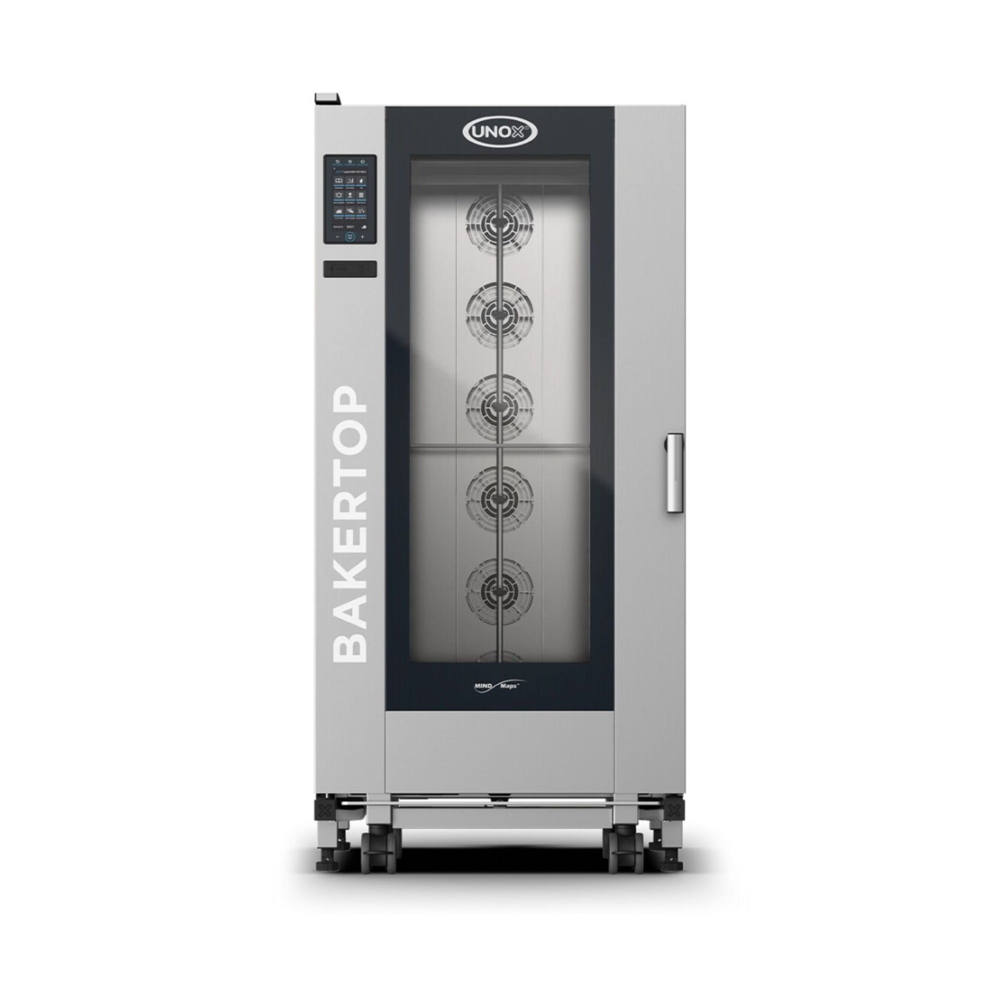 HORNO DE CARRO A GAS COMBINADO 16 BANDEJAS 66 X 46 CM BAKERTOP MIND.MAPSTM PLUS BIG XABL-16FS-GPRS-AL