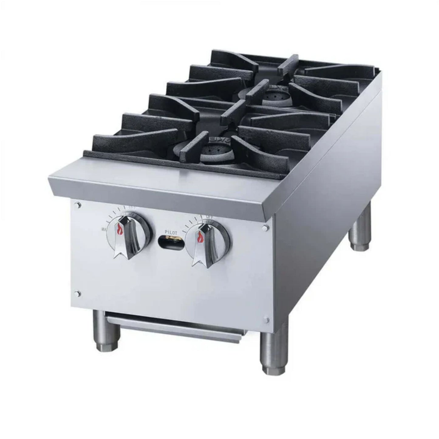 PARRILLA COMERCIAL A GAS DE 2 QUEMADORES