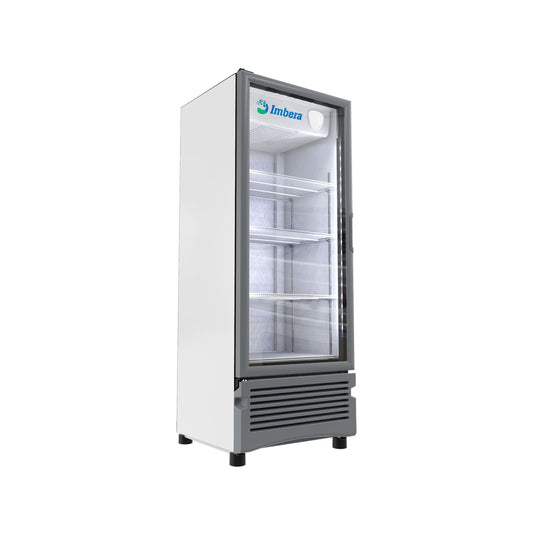 ENFRIADOR VERTICAL DE 3 PARRILLAS CON CAPACIDAD DE 0.31 M³, 1 PUERTA DE CRISTAL, LUZ LED MODELO VR11