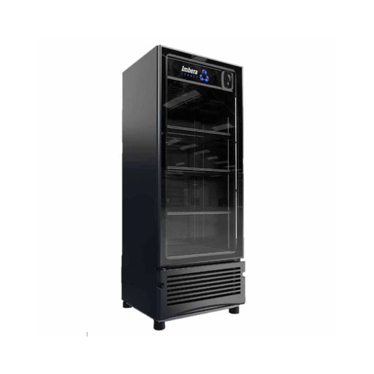 ENFRIADOR COBALT NEGRO CON 4 PARRILLAS CON CAPACIDAD DE 0.481 M³, 1 PUERTA DE CRISTAL, LUZ LED MODELO VR17