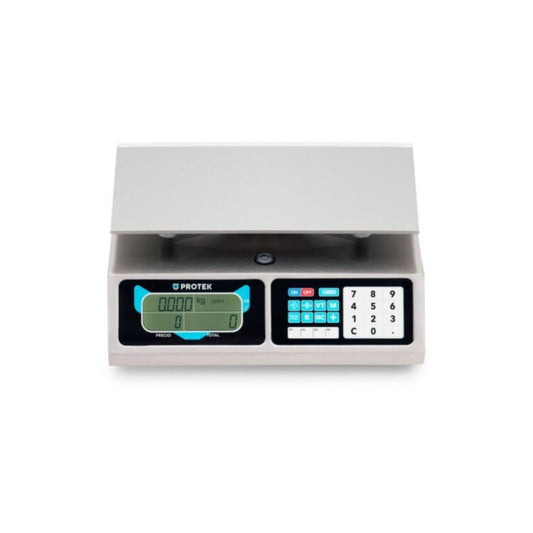 BÁSCULA MULTIFUNCIONAL 20 KG PESAJE PROFESIONAL HASTA 20KG, CONSTRUCCIÓN EN ACERO INOXIDABLE, FUNCIONES DE CAJA REGISTRADORA, MEMORIAS PROGRAMABLES Y BATERÍA RECARGABLE HASTA 150 HORAS