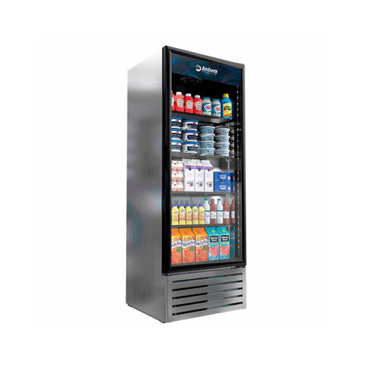 REFRIGERADOR VERTICAL VR12 LÍNEA PROFESIONAL, CAPACIDAD 0.34 M³, 4 PARRILLAS, REFRIGERANTE, 1 PUERTA DE CRISTAL, R134A