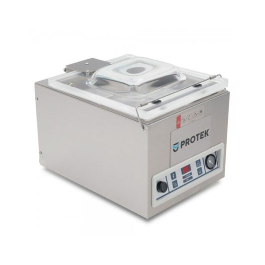 EMPACADORA AL VACÍO CON CAPACIDAD DE 8 M³/HR, 1 BARRA SELLADORA MODELO EVD-8