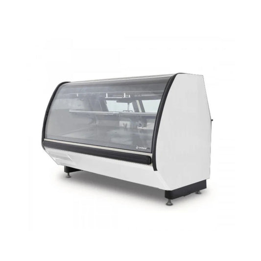 VITRINA CARNICERA NEGRO/BLANCO CON 2 PARRILLAS CON CAPACIDAD DE 0.765 M³ CRISTAL CURVO MODELO PHD-21 Blanco