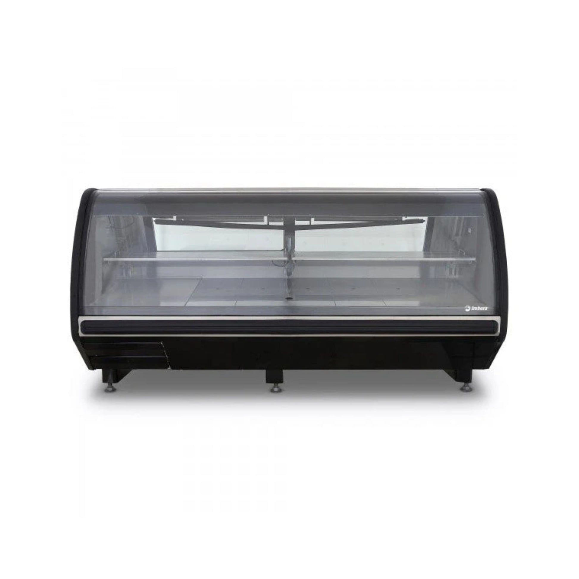 VITRINA CARNICERA NEGRO/BLANCO CON 2 PARRILLAS CON CAPACIDAD DE 1.670 M³ CRISTAL CURVO MODELO PHD-25 Blanco