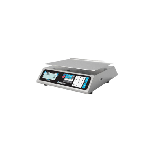 BÁSCULA BPK-40-PRO PESAJE PROFESIONAL HASTA 40KG, CONSTRUCCIÓN EN ACERO INOXIDABLE, FUNCIONES DE CAJA REGISTRADORA, CÁLCULO DE CAMBIO, DISPLAY ILUMINADO Y MEMORIAS PROGRAMABLES