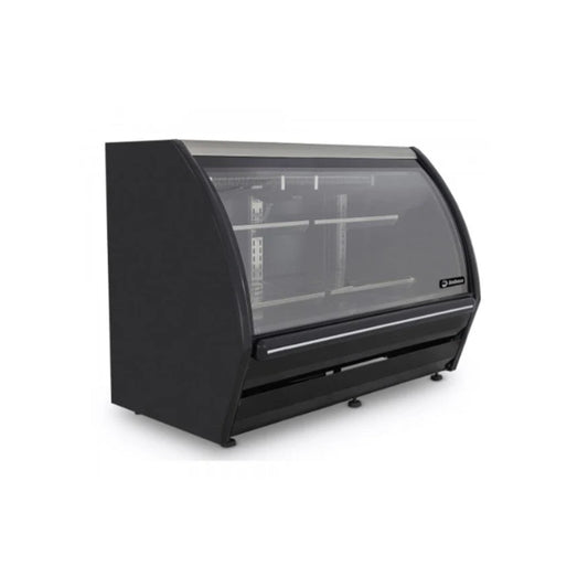 VITRINA CREMERA BLANCO/NEGRO CON 4 PARRILLAS CON CAPACIDAD DE 0.365 M³ CRISTAL CURVO MODELO PHS-13 Blanco