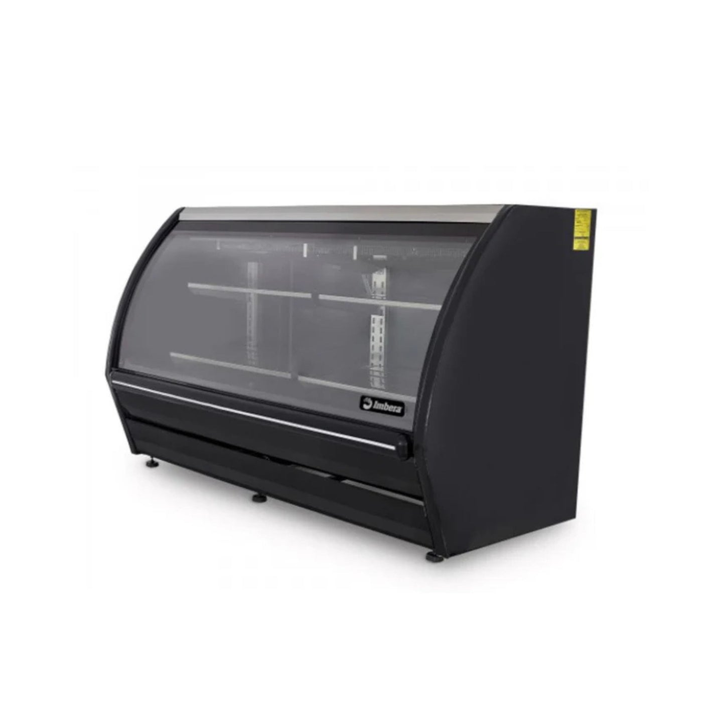 VITRINA CREMERA BLANCO/NEGRO CON 4 PARRILLAS CON CAPACIDAD DE 0.505 M³ CRISTAL CURVO MODELO PHS-17 Blanco