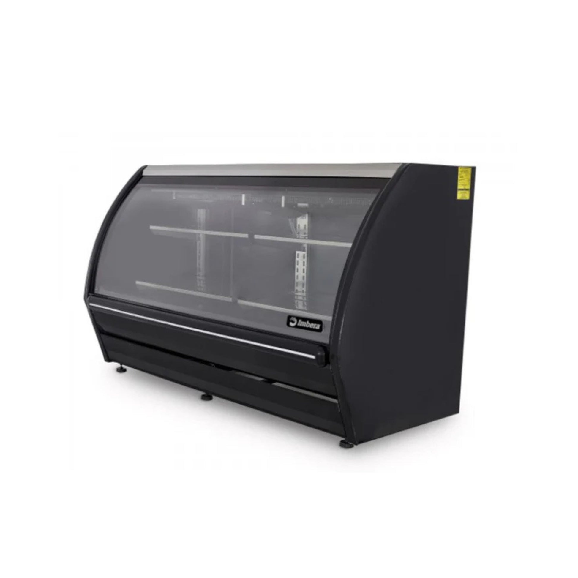 VITRINA CREMERA BLANCO/NEGRO CON 4 PARRILLAS CON CAPACIDAD DE 0.505 M³ CRISTAL CURVO MODELO PHS-17 Blanco