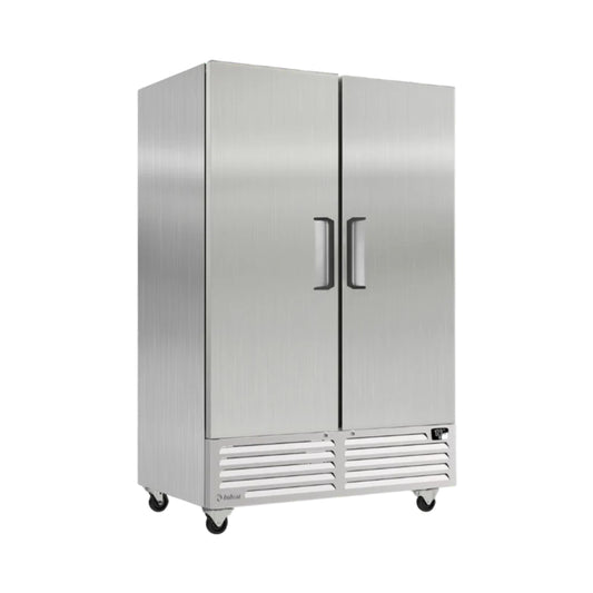 REFRIGERADOR VERTICAL CON 1 PUERTA Y 6 PARRILLAS, RANGO 0°C A 7°C