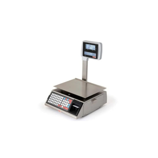 BÁSCULA BPK-40-LABEL PESAJE PROFESIONAL HASTA 40KG CON IMPRESOR TÉRMICO, CONECTIVIDAD ETHERNET Y WIFI, CONSTRUCCIÓN EN ACERO INOXIDABLE, DISPLAY DOBLE ILUMINADO Y MEMORIAS PARA HASTA 350 PRODUCTOS
